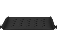 Lanberg Półka do szaf 19" 1U (czarna) - 1055059 - zdjęcie 2
